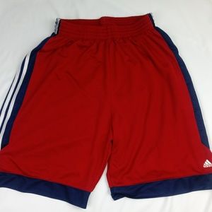 Red Adidas shorts men